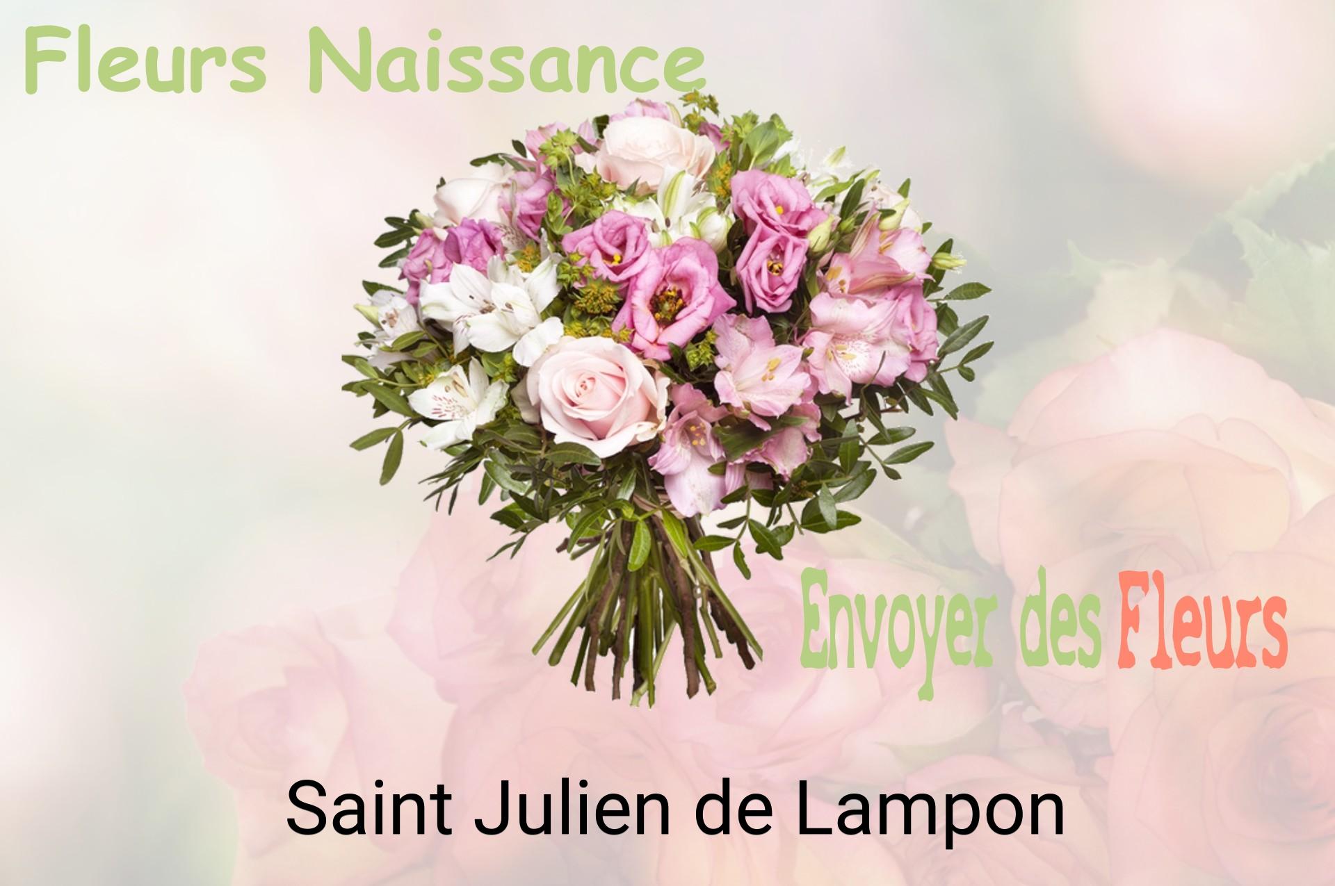 Bouquet de fleurs de naissance livré à Saint-Julien-de-Lampon